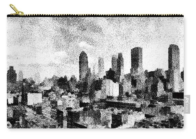 800x570 New York City Skyline Sketch Carry All Pouch For Sale By Edward - City Skyline Sketch