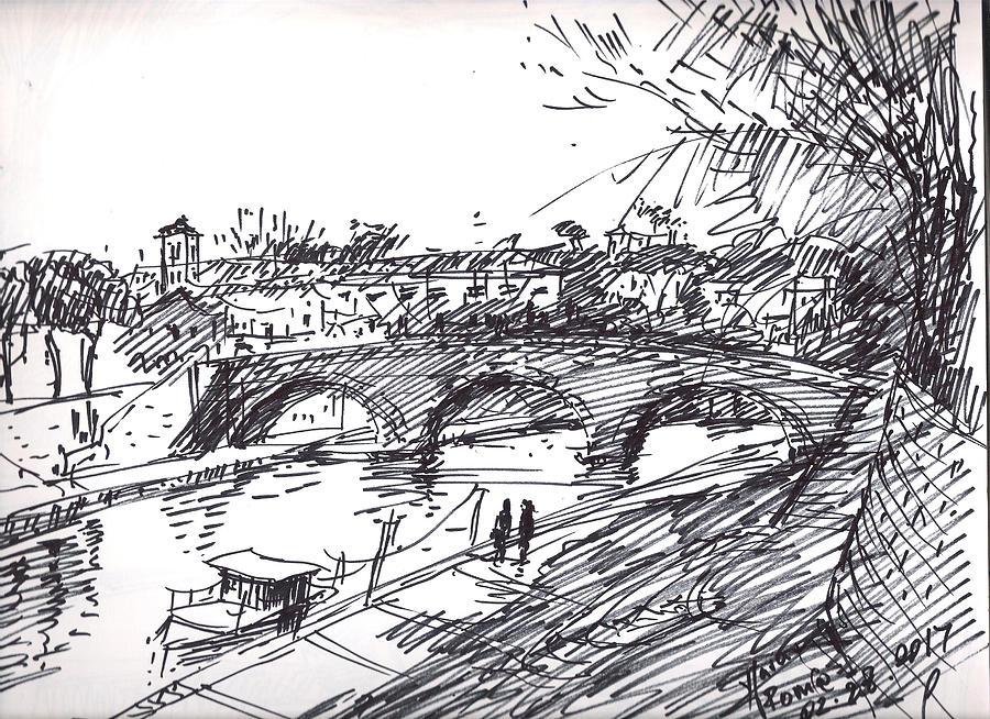 900x654 Cityscape Drawings Fine Art America - Cityscape Sketch