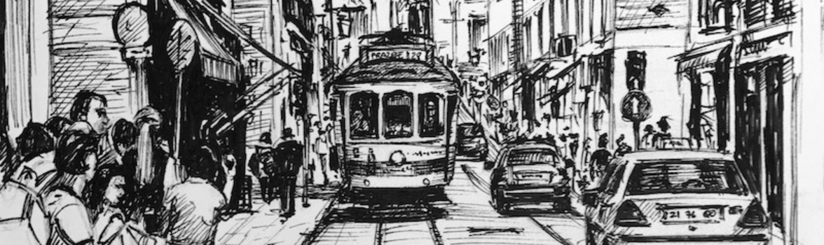 1176x350 Tips For Sketching A Cityscape Arttutor - Cityscape Sketch