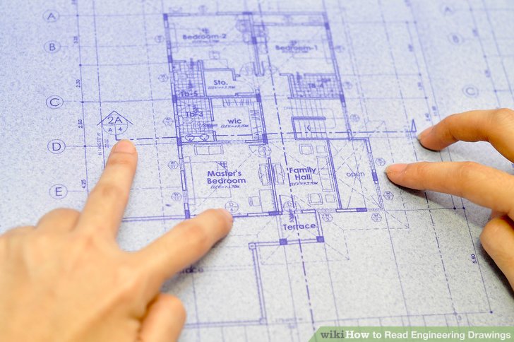 728x484 How To Read Engineering Drawings 5 Steps (With Pictures) - Civil Engineering Sketches