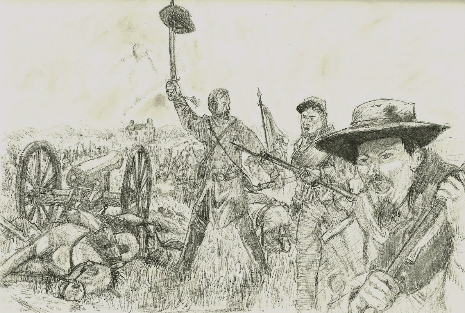 Civil War Sketches at PaintingValley.com | Explore collection of Civil ...