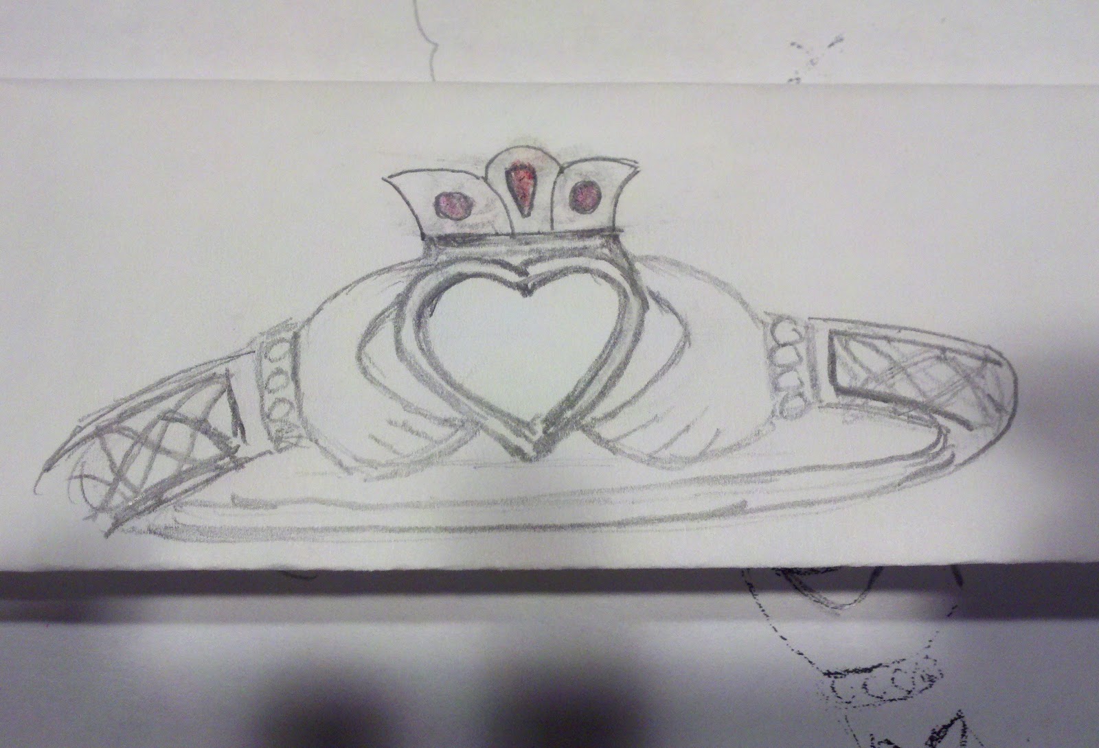 1600x1090 Amy Certilman, Jewelry 411 Claddagh Celtic Knot Ring - Claddagh Ring Sketch