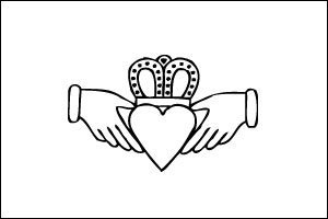 300x200 Buy Claddagh Ring Temporary Tattoo Online - Claddagh Sketch