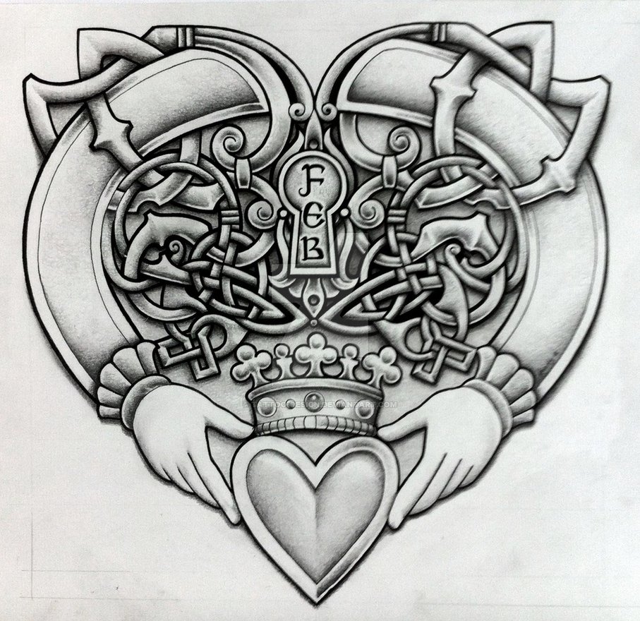 Claddagh Sketch at Explore collection of Claddagh