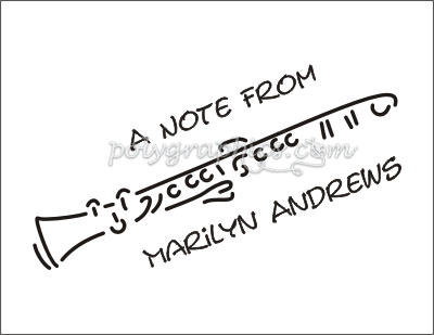 400x309 Clarinet Sketch Card Details - Clarinet Sketch