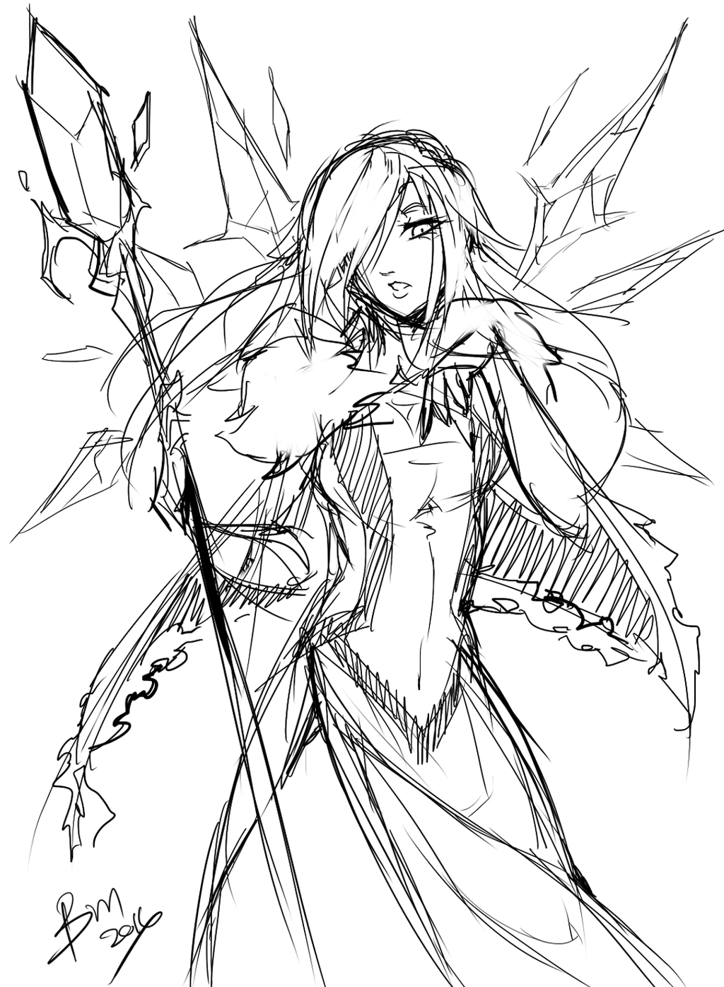 1024x1396 Trove Class Sketch Ice Sage By Lblackie Maidenl - Class Sketch