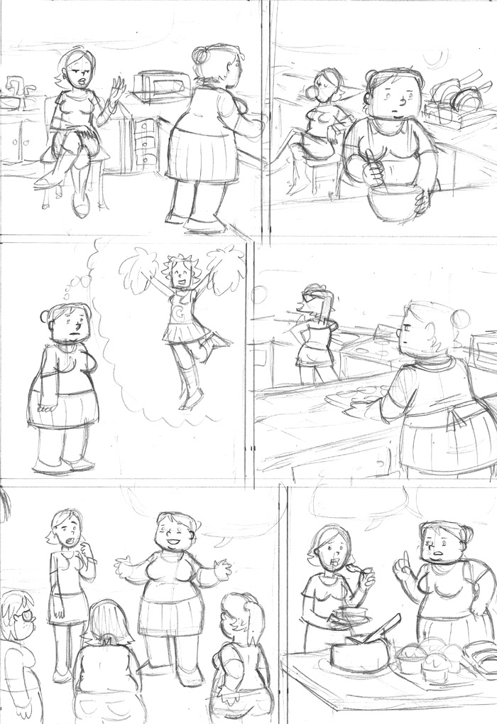 700x1019 Baking Class Sketch 1 Of 3 By Poundforpoundcake - Class Sketch