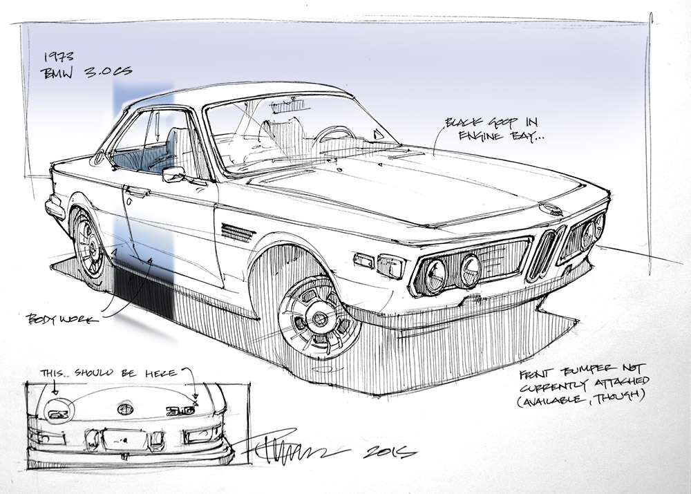 1000x715 Warning This Blog About Buying A Vintage Car Will Kill Your - Classic Car Sketches
