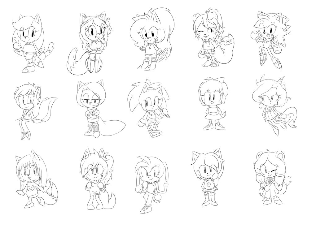 1062x753 Classic Sonic Sketches Livestream By Cuteytcat - Classic Sketches