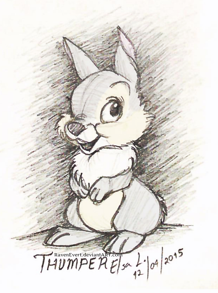 744x1000 Thumper Classic By Ravenevert - Classic Sketches