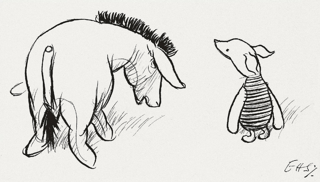 1024x582 Original Winnie The Pooh Drawings - Classic Winnie The Pooh Sketches