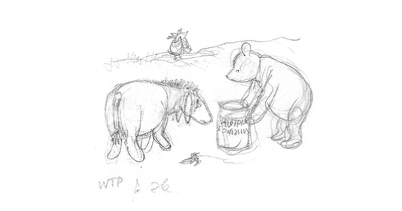 800x420 Some Of The First Sketches Of Winnie The Pooh Literary Hub - Classic Winnie The Pooh Sketches