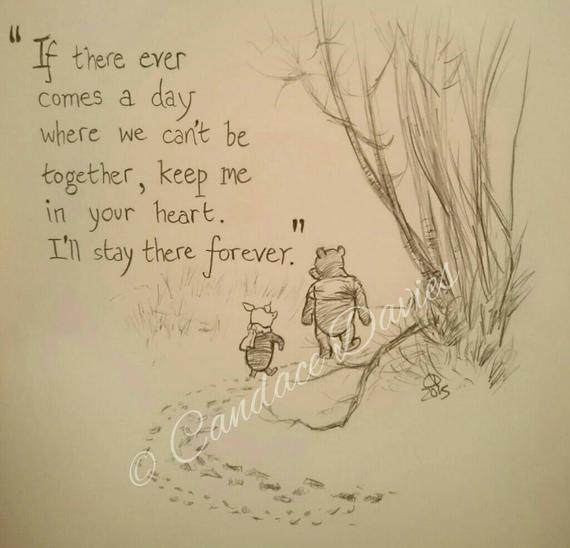 570x548 Bespoke Order Classic Winnie The Pooh Original Pencil Drawing Etsy - Classic Winnie The Pooh Sketches
