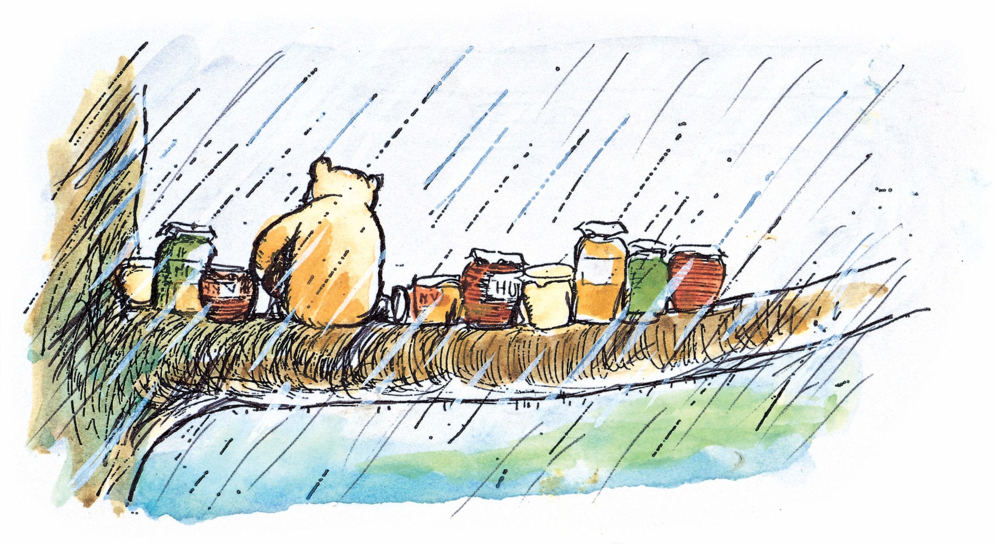 2048x1117 Winnie The Pooh Exploring A Classic Offers A Glimpse Into The - Classic Winnie The Pooh Sketches
