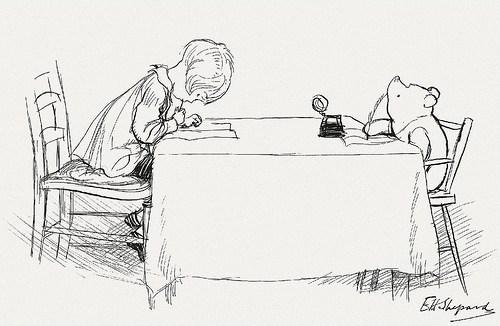 500x326 Bibliodyssey Original Winnie The Pooh Drawings - Classic Winnie The Pooh Sketches