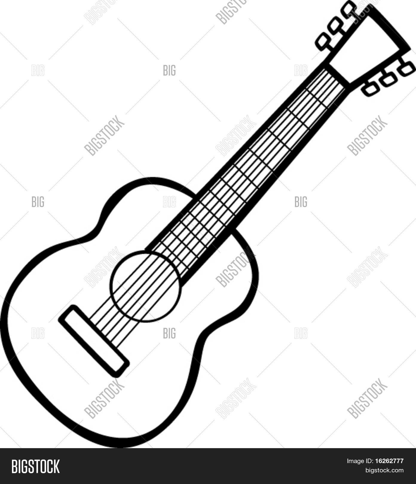 1392x1620 Clipart Guitar Classical Guitar - Classical Guitar Sketch