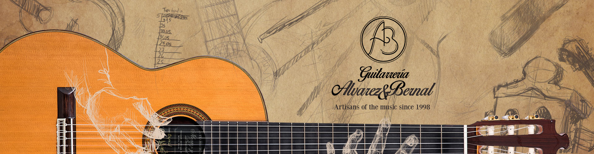 1920x500 Alvarezampbernal - Classical Guitar Sketch