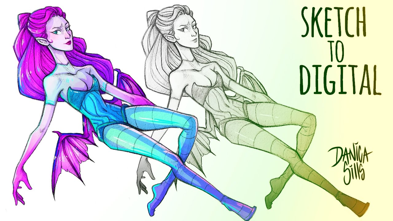 1280x720 How To Clean Up And Color Sketches Photoshop Tutorial Bat - Clean Sketch