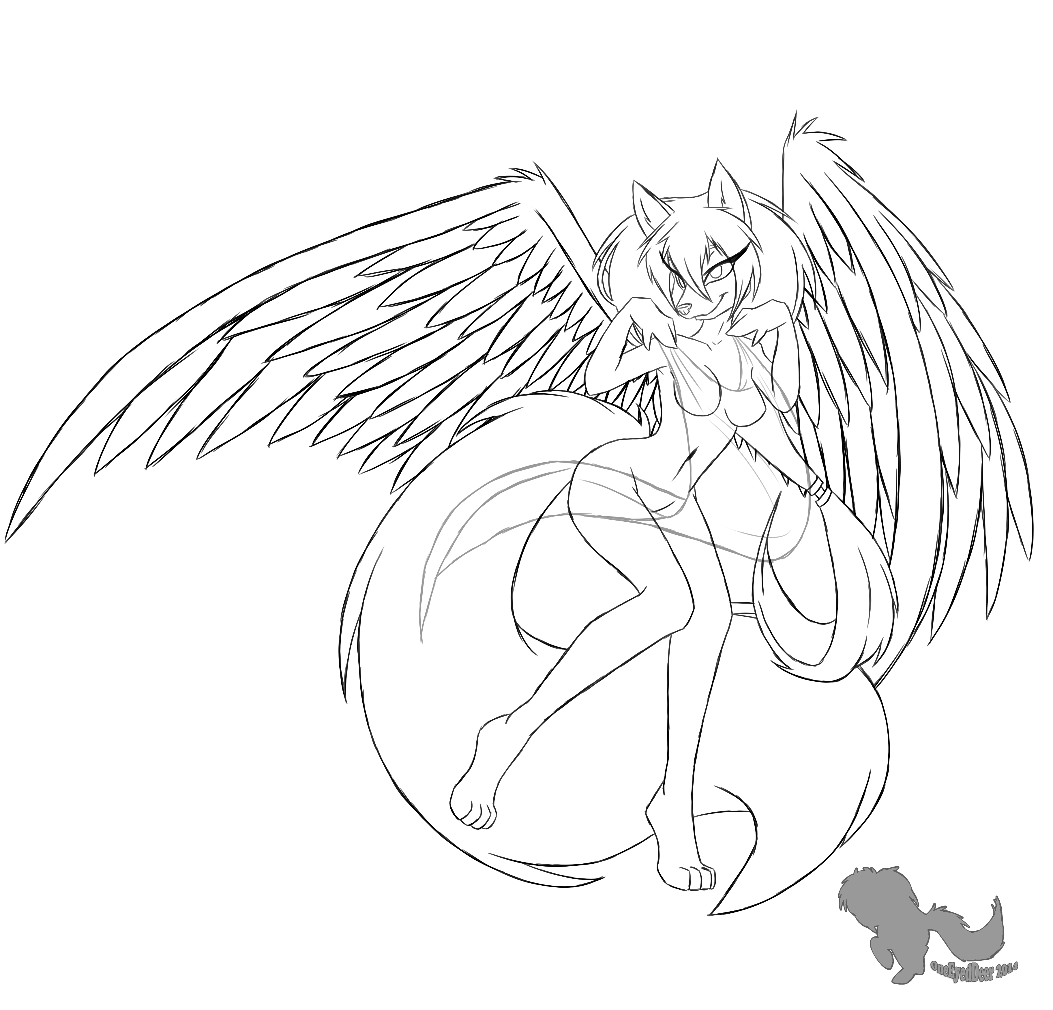 3650x3500 Nebula Clean Sketch. Weasyl - Clean Sketch