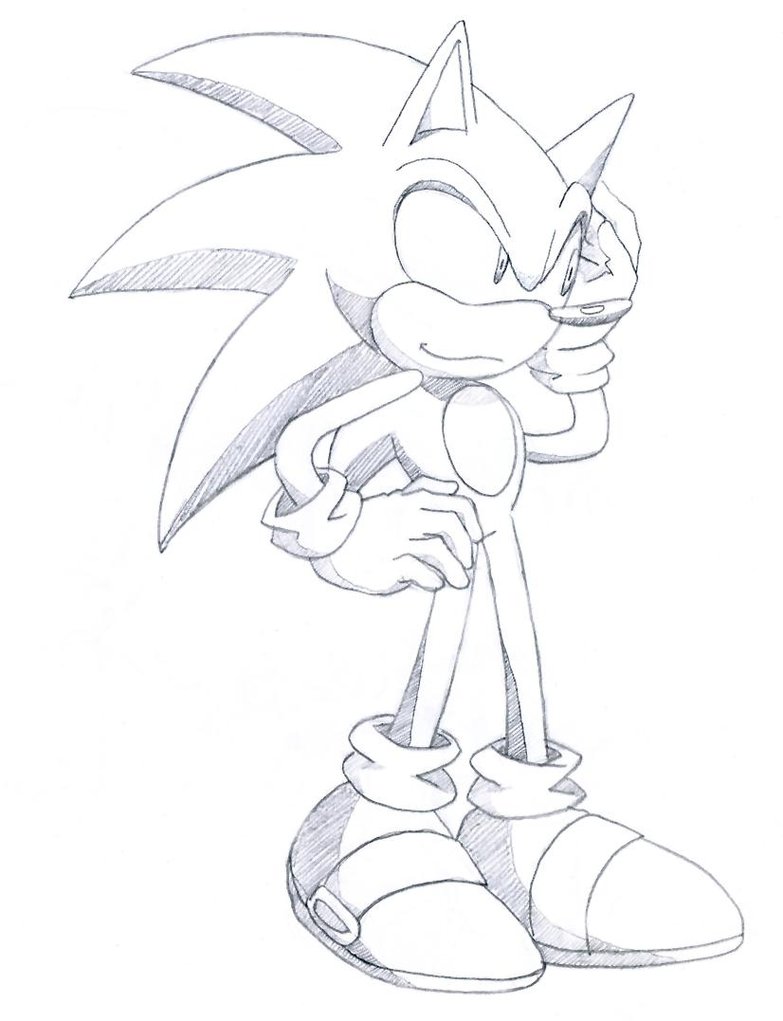 783x1021 Sonic Clean Sketch By Ihearrrtme - Clean Sketch
