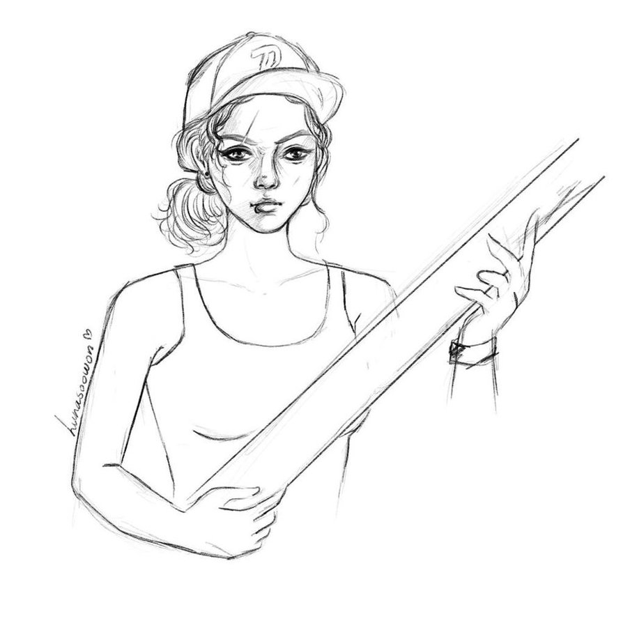 894x894 Clementine Sketch By Lunasoowon - Clementine Sketch