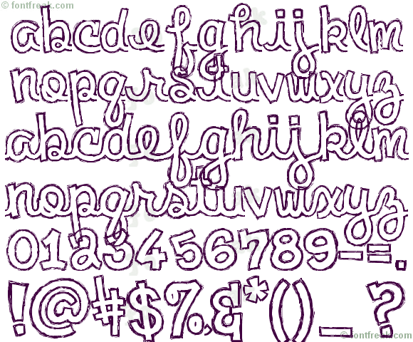 580x480 Font Freak, Clementine Sketch - Clementine Sketch