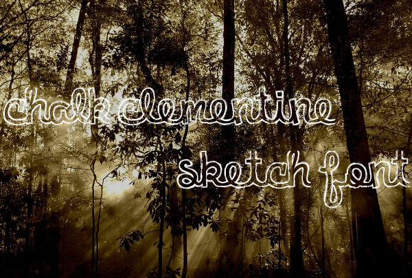 600x404 Chalkboard Fonts - Clementine Sketch Font