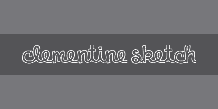 720x360 Clementine Sketch Font Zillion - Clementine Sketch Font