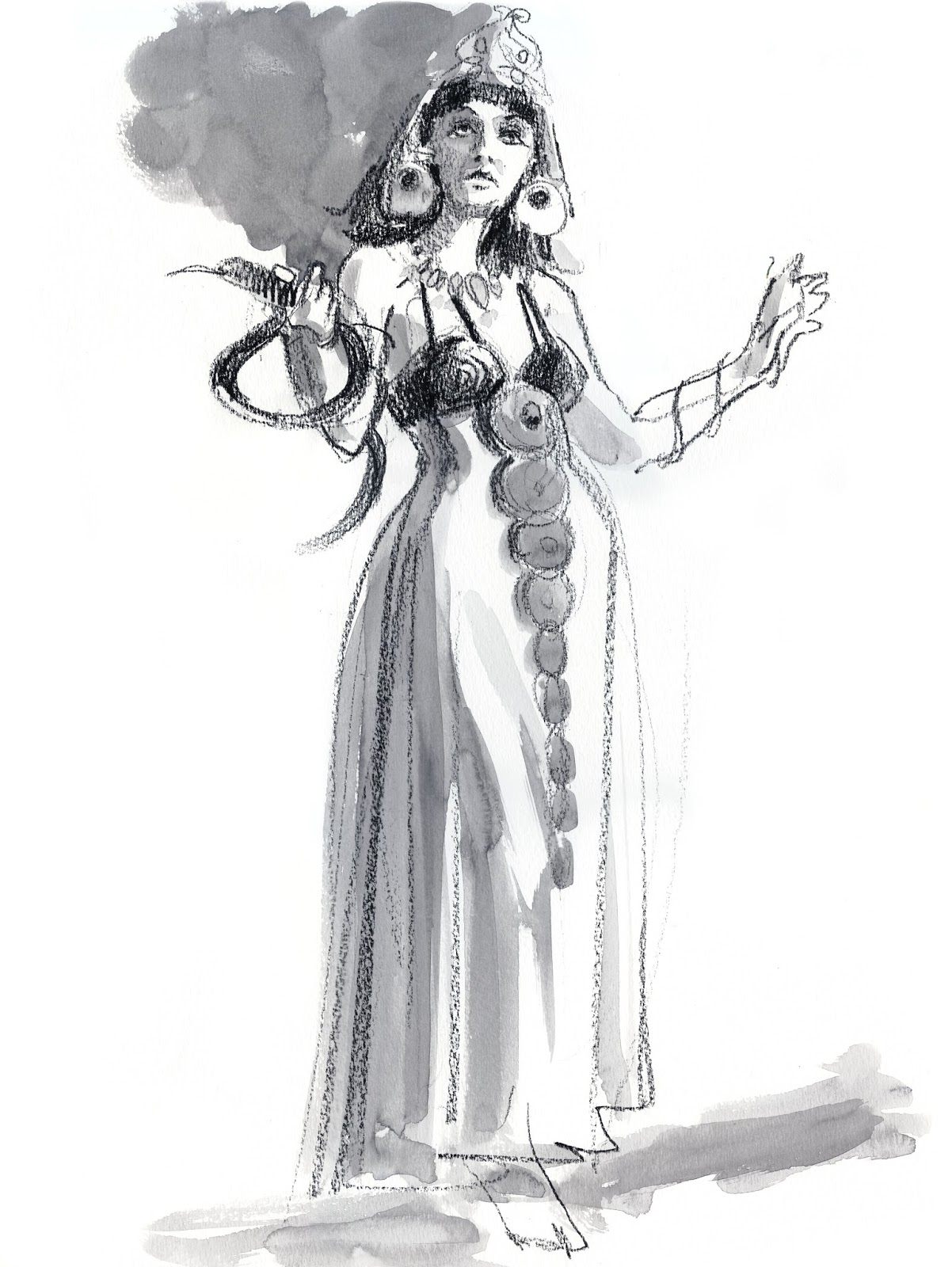 1202x1600 Works In Progresspeople At The Drawing Club - Cleopatra Sketch