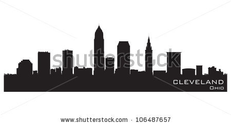 450x245 Cleveland Skyline Clipart - Cleveland Skyline Sketch
