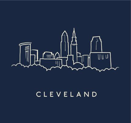 427x402 Cleveland Skyline Sketch Vector Id184369509 - Cleveland Skyline Sketch