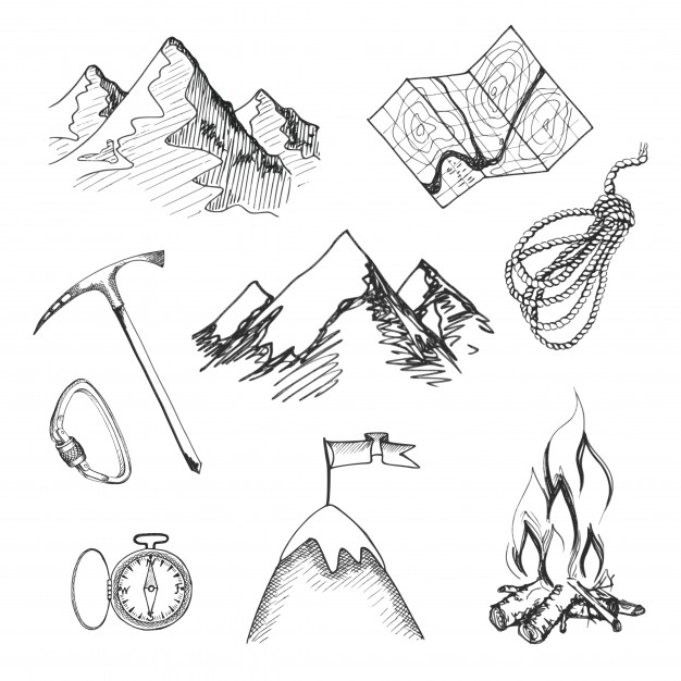 626x626 Climbing Vectors, Photos And Psd Files Free Download - Climbing Sketch