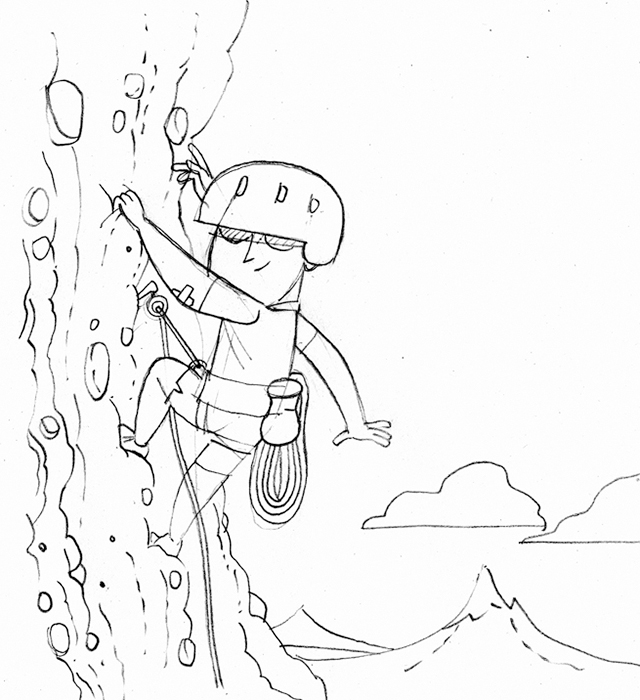 640x700 How Much Does It In 4 Steps - Climbing Sketch