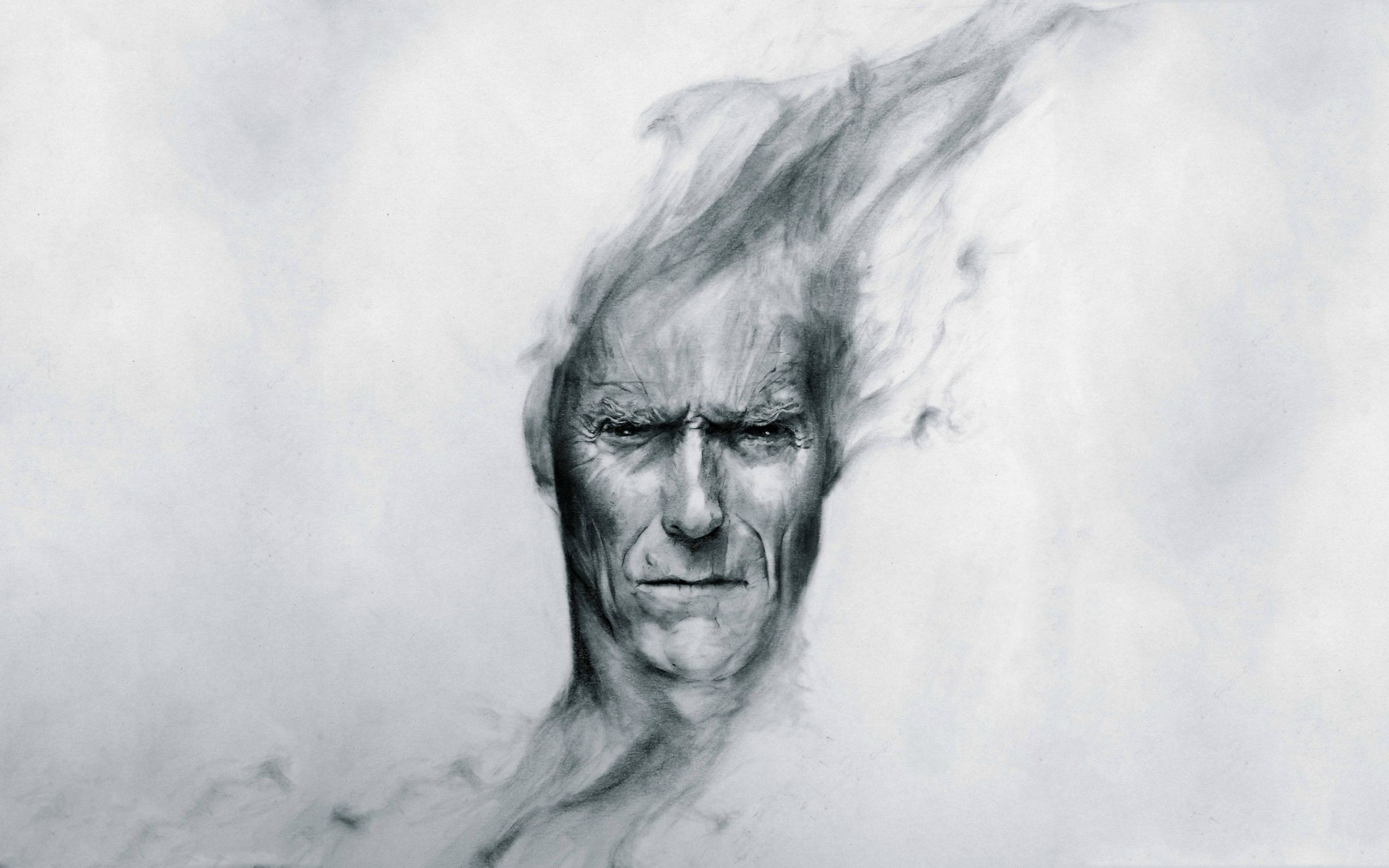 2560x1600 Clint Eastwood Sketch Pics - Clint Eastwood Sketch