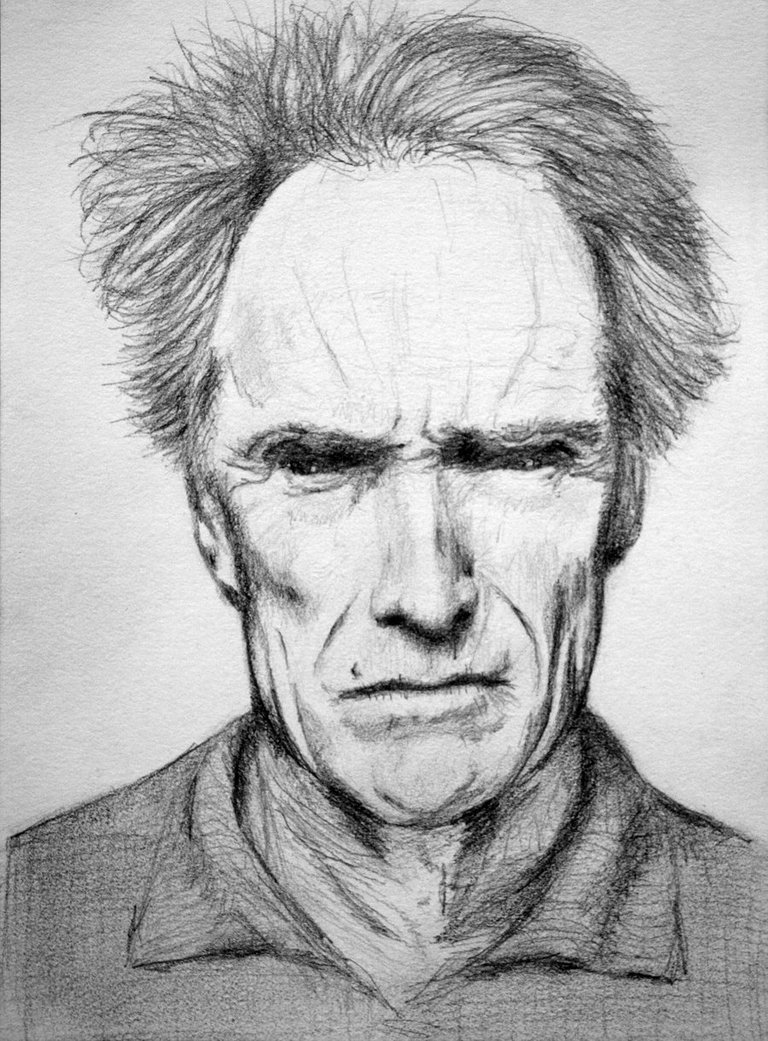 768x1041 Clint Eastwood By Pmucks - Clint Eastwood Sketch