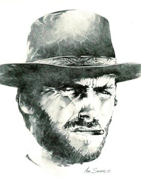 276x360 Clint Eastwood - Clint Eastwood Sketch