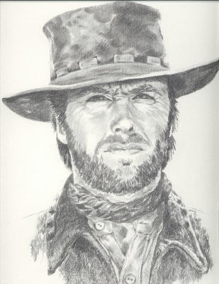 Clint Eastwood Sketch at PaintingValley.com | Explore collection of ...