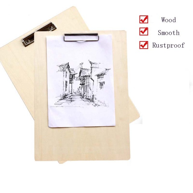 640x640 High Quality Wood Sketch Clip Board Drawing Board Sketch Pad - Clipboard Sketch