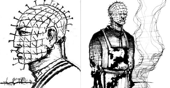 665x344 Clive Barker Helped Design New Pinhead Mask Based On Original - Clive Barker Sketches