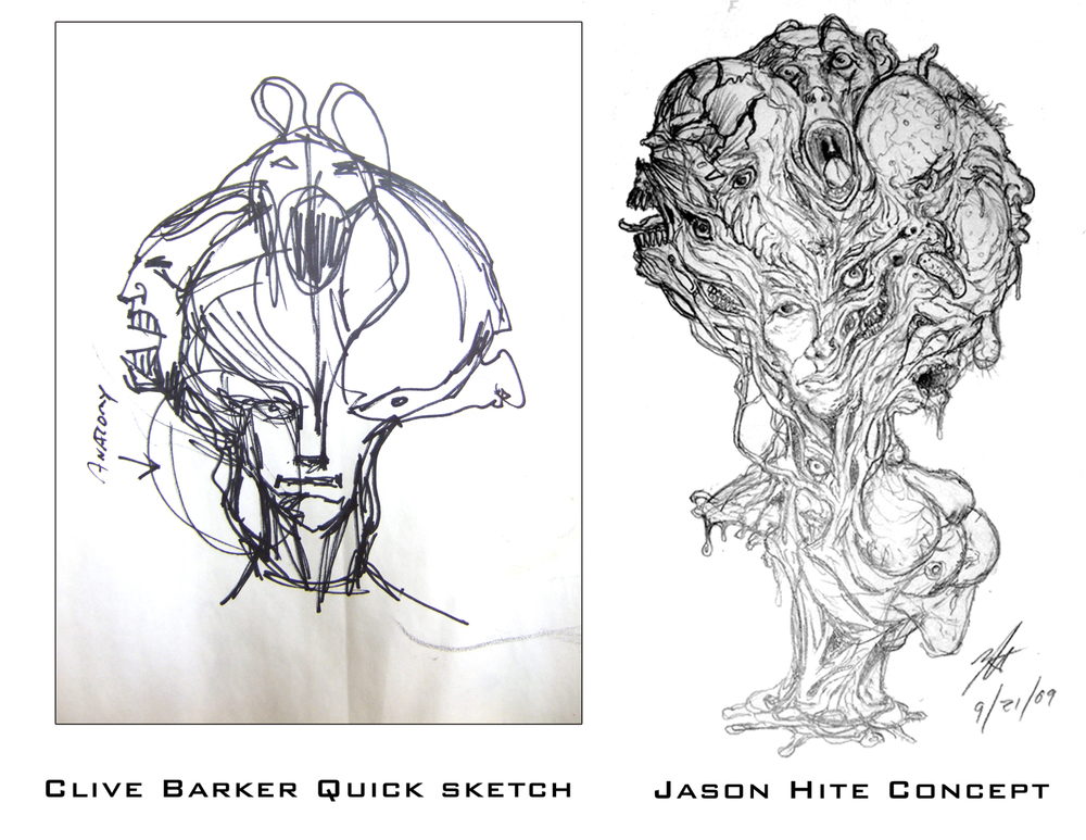 1000x773 Proteath The Lord Of Changes Hite Studios - Clive Barker Sketches