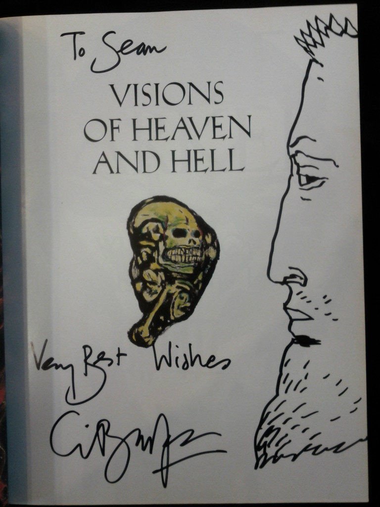 768x1024 Visions Of Heaven And Hell By Clive Barker Inscribed With A Hand - Clive Barker Sketches