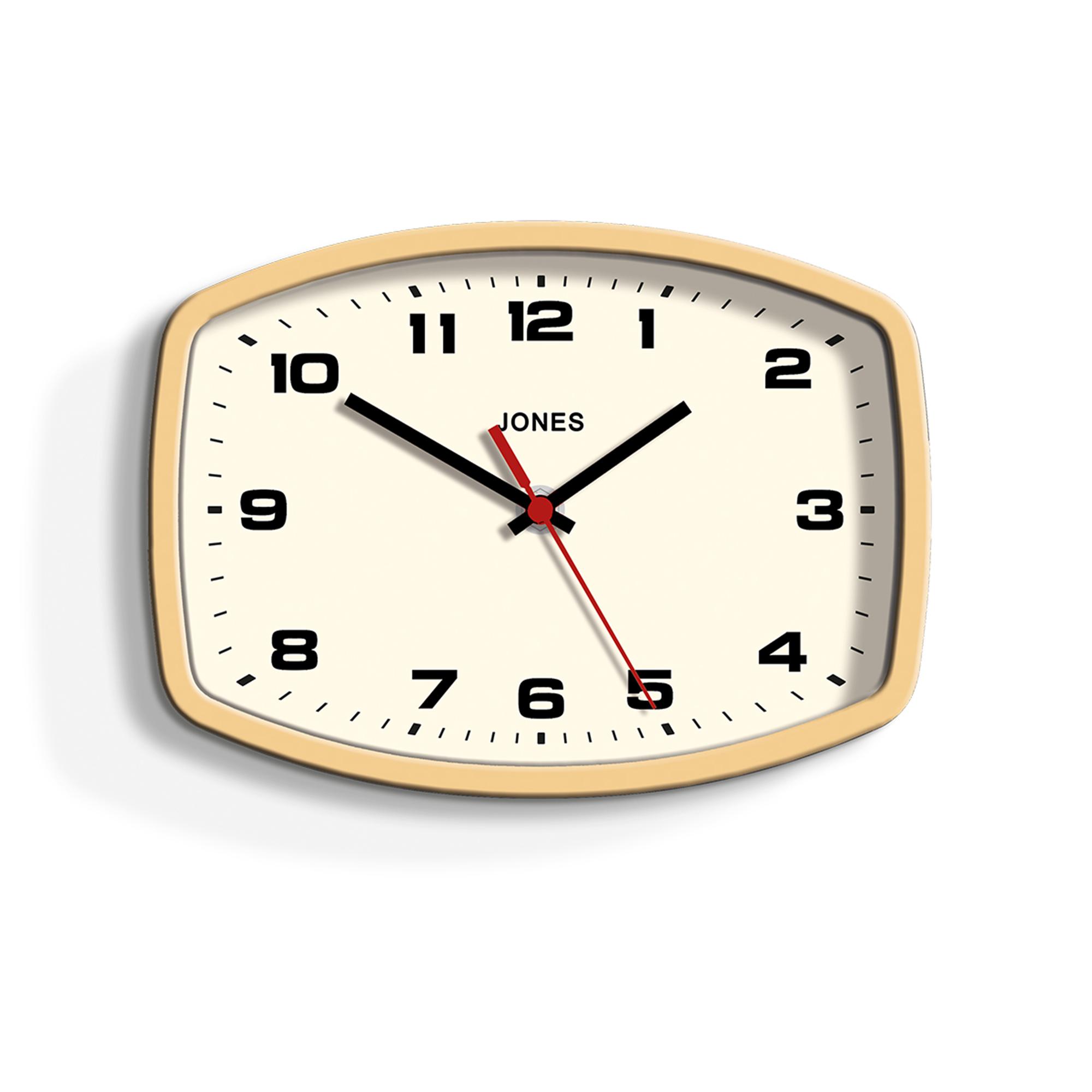 2000x2000 Jones Yellow Sketch Wall Clock Dunelm - Clock Sketch