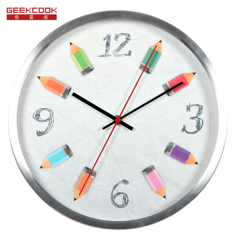 800x800 Time Sketch Color Pencil Wall Clock Circular Watch Wall Clock The - Clock Sketch
