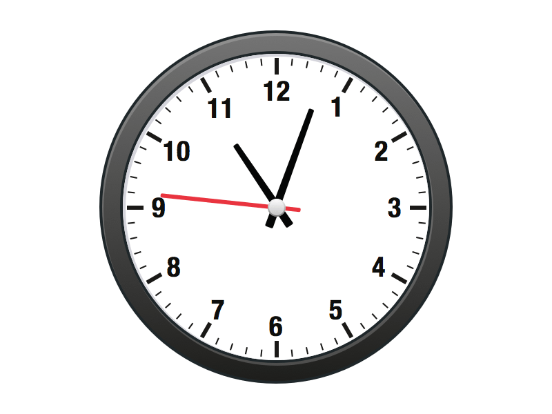 800x600 Analog Clock Sketch Freebie - Clock Sketch