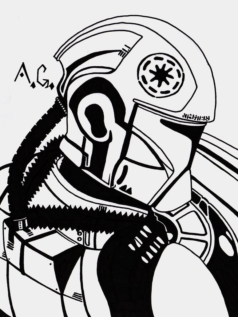 774x1032 Clone Trooper Sketch By Archtemplar96 - Clone Trooper Sketch