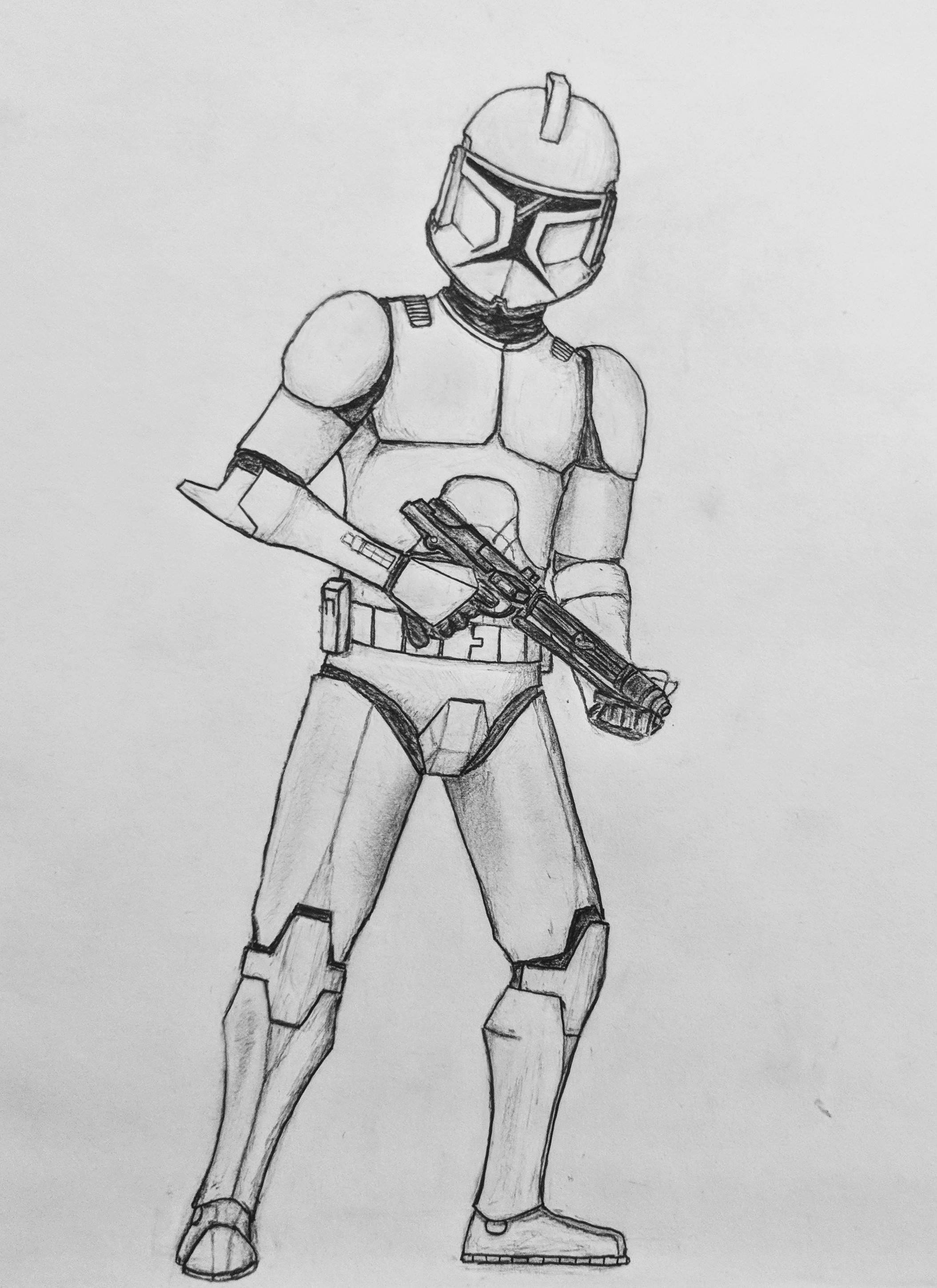 2109x2900 Clone Trooper Sketch - Clone Trooper Sketch