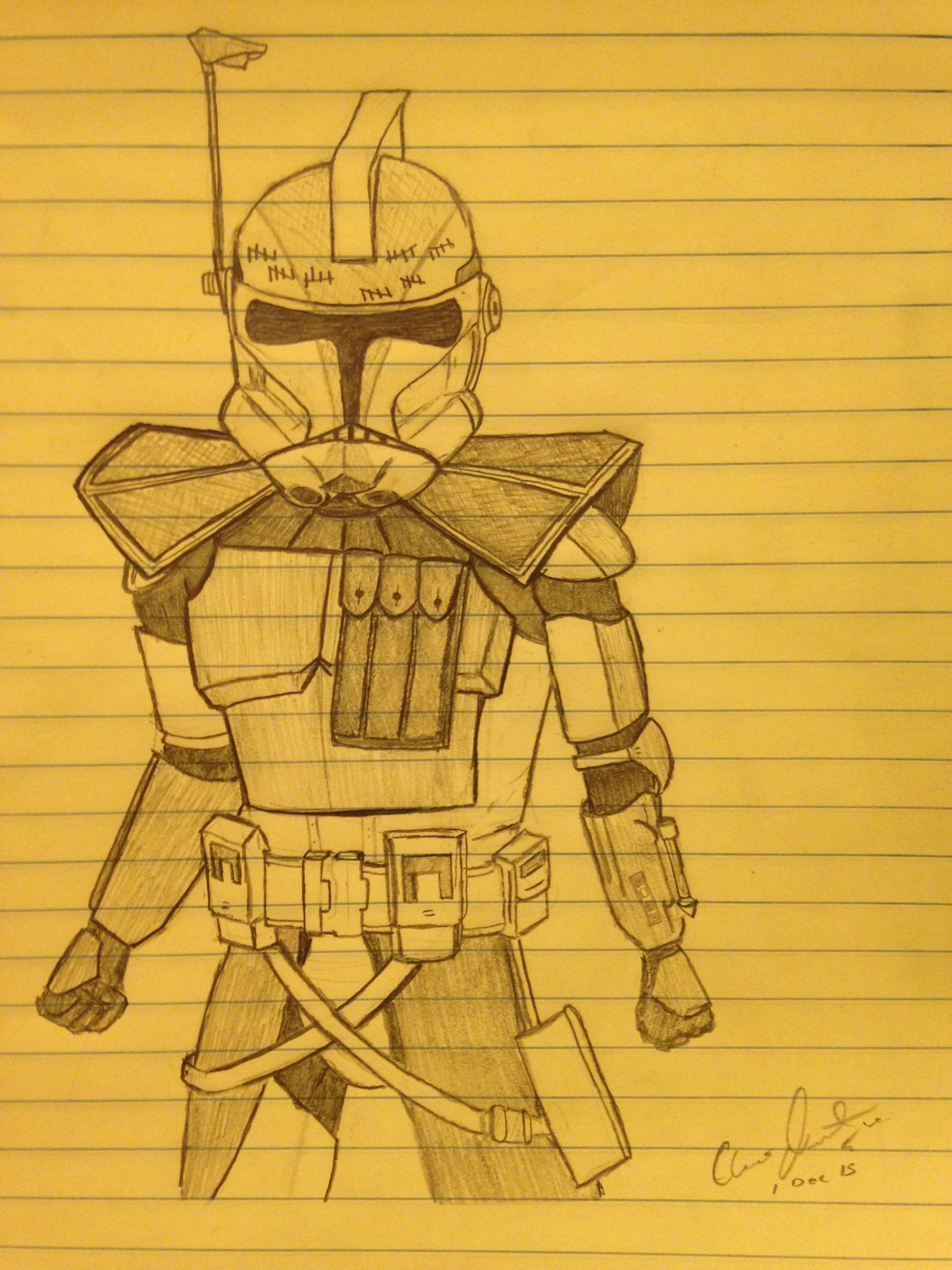 1836x2448 Decided To Draw A Clone Trooper Sketch In All My Excitement For - Clone Trooper Sketch