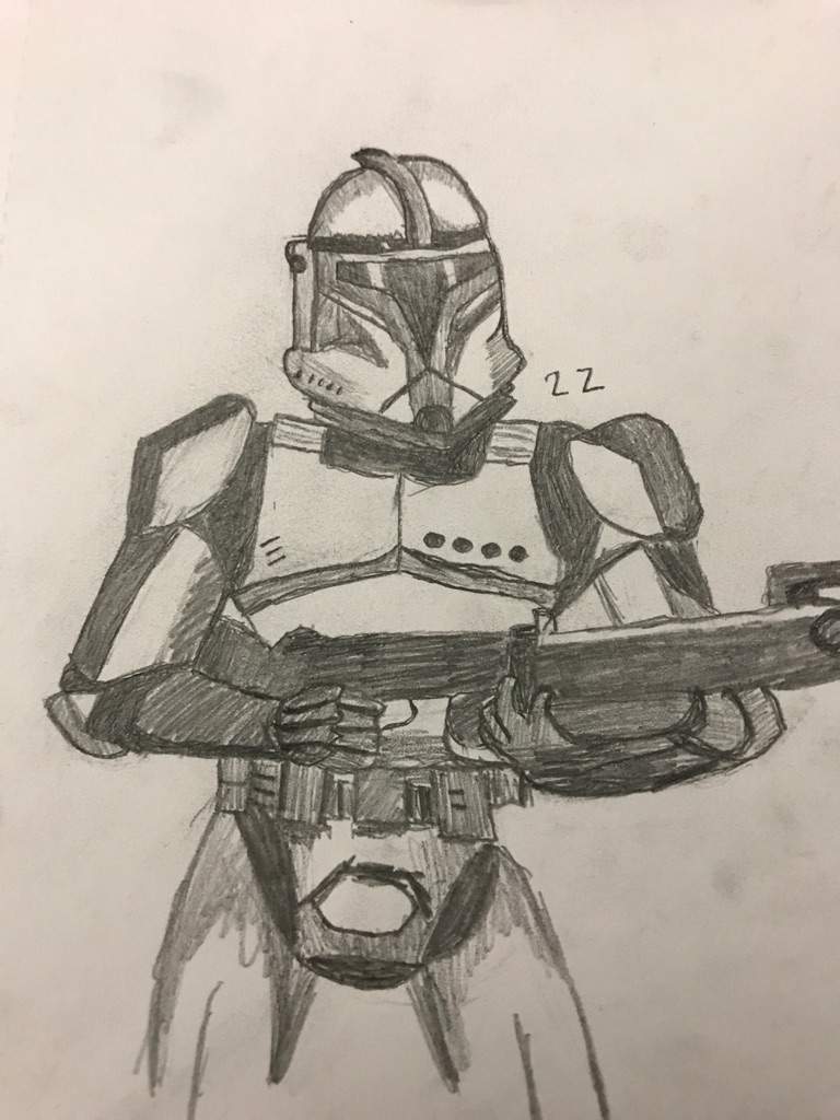 768x1024 First Attempt Clone Trooper Sketch Star Wars Amino - Clone Trooper Sketch