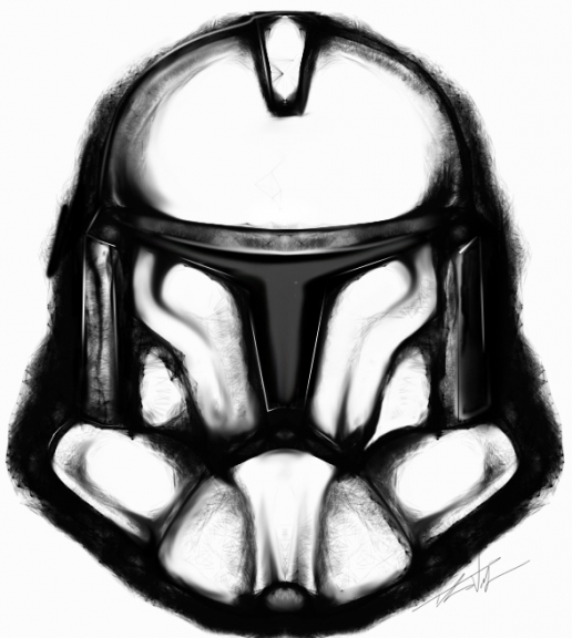 516x576 Quick Sketch - Clone Trooper Sketch