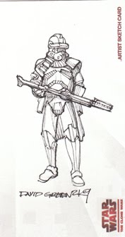177x336 Star Wars Clone Wars Sketch Cards Illustrationampdesign - Clone Trooper Sketch
